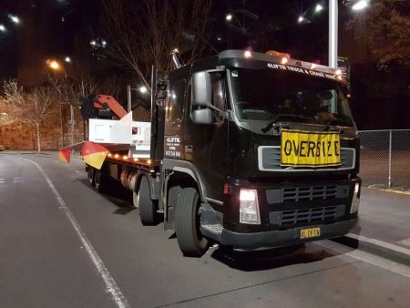 4LIFTN Crane Truck parked on road
