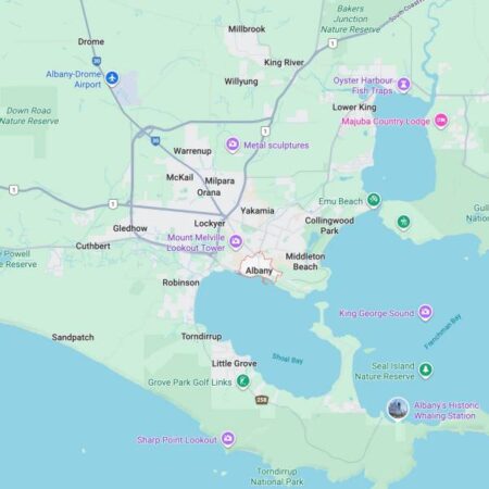 Albany, Western Australia map