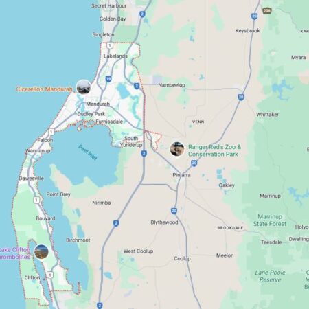 Mandurah, Western Australia map