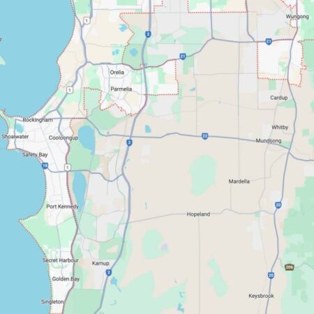Rockingham, Western Australia map