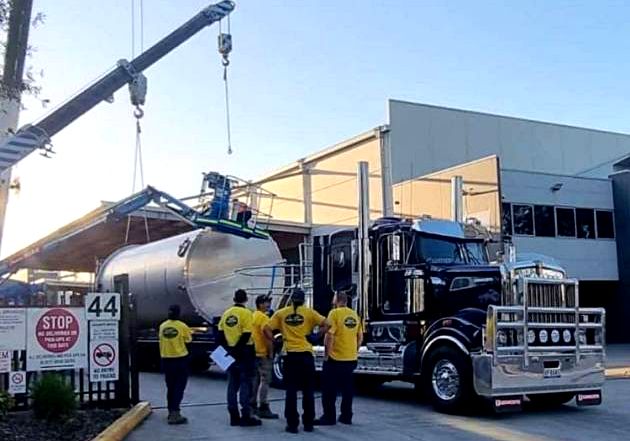 custom tank installation
